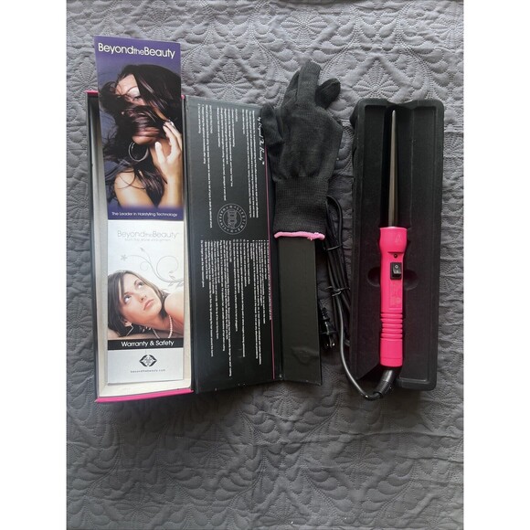 SHE by Beyond the Beauty Curling Volume Iron 18 x 9mm Black &Baby Pink NIB - Picture 1 of 12